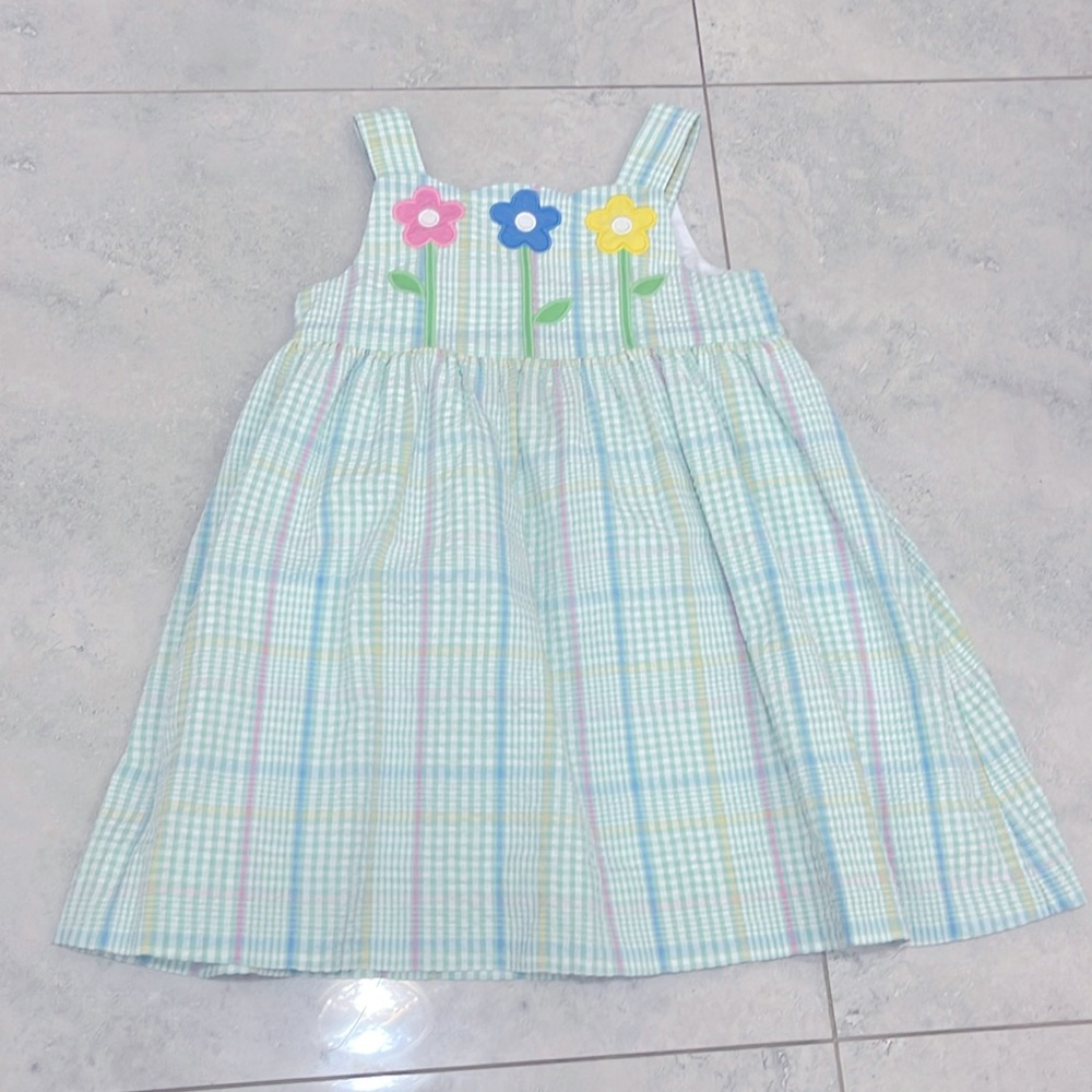Pastel Plaid
Seersucker Dress with Flowers